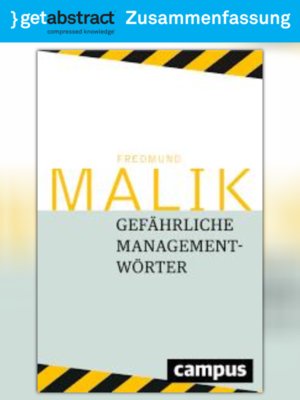 cover image of Gefährliche Managementwörter (Zusammenfassung)